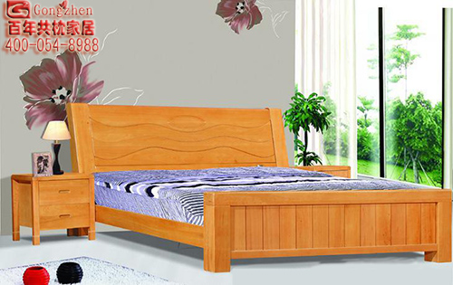 共枕家具 榉木床